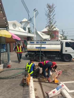 ดูดส้วมร้านอาหาร - รับดูดส้วม แก้ปัญหาท่อตัน นนทบุรี 